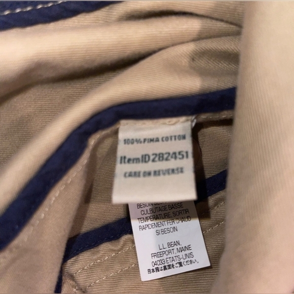 L L Bean Blazer Womens Size XL Full Button Long Sleeve Cotton Jacket 282451 - Picture 7 of 15